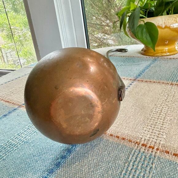 Vintage 18″ Hand‑Forged Copper Soup Ladle with Iron Handle - Picture 11 of 15